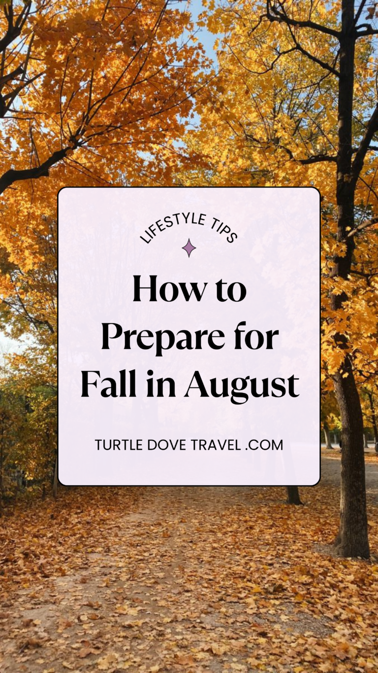 How to Prepare for Fall in August